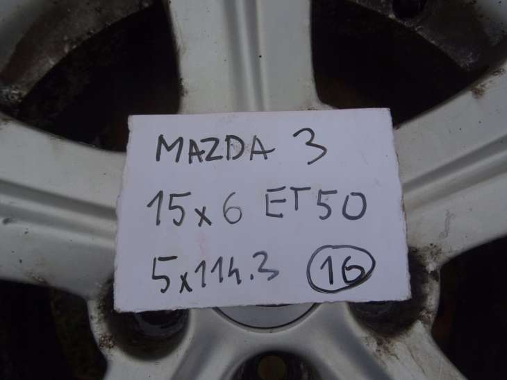 Mazda 3 Bk Bl Felgi 15 5x114.3 Et50 Nr.16 - obrazek 2