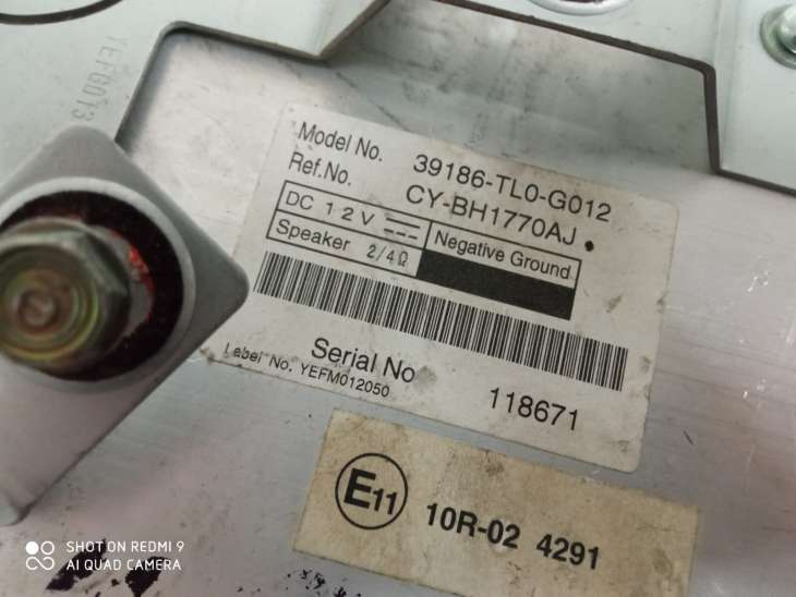 Honda Accord VIII Wzmacniacz 39186-Tl0-G012 - Image 3