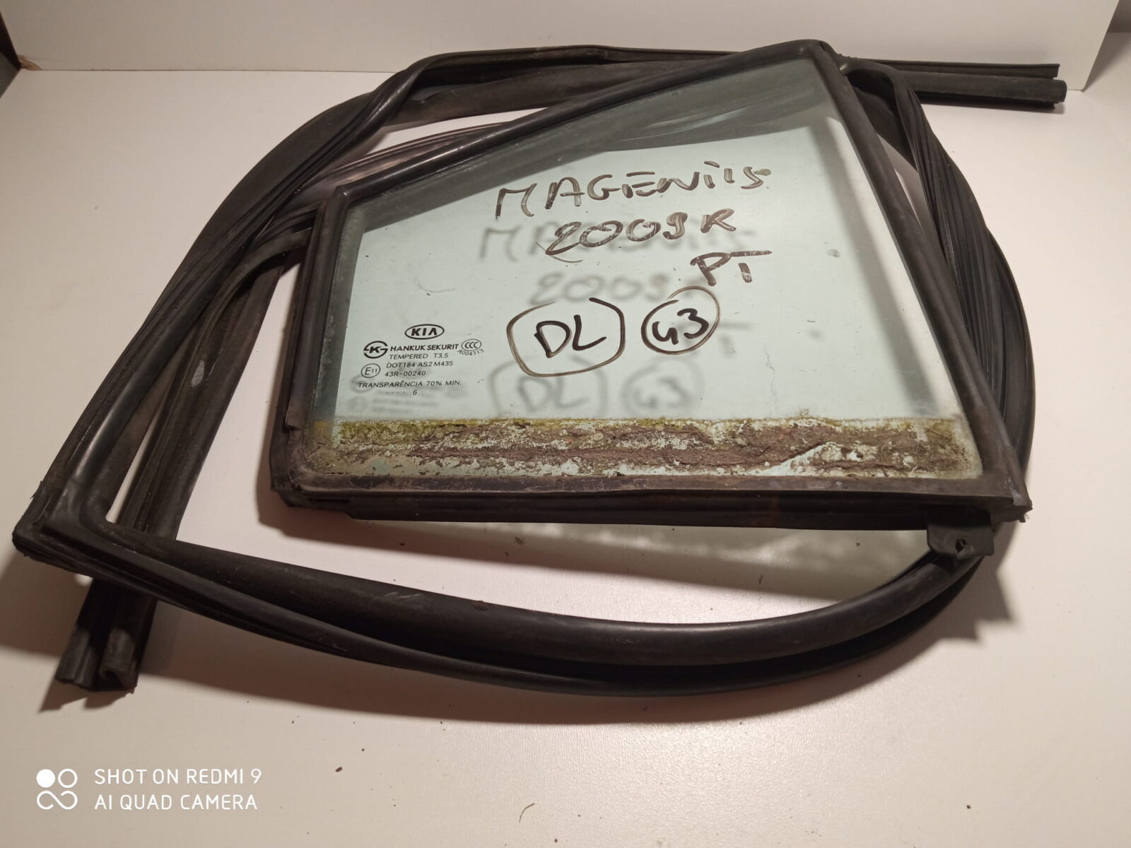 Kia Magentis II 2005-2010r Szyba Uszczelka Drzwi Prawa Tylna Tyl