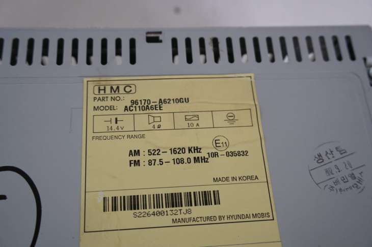 Hyundai I30 II Radioodtwarzacz 96170-A6210gu - Image 3