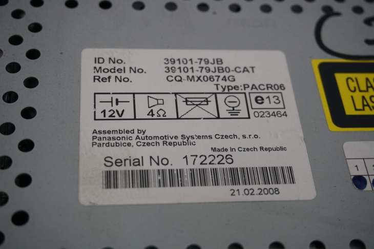 Suzuki Sx4 Radioodtwarzacz 39101-79jb - Image 3