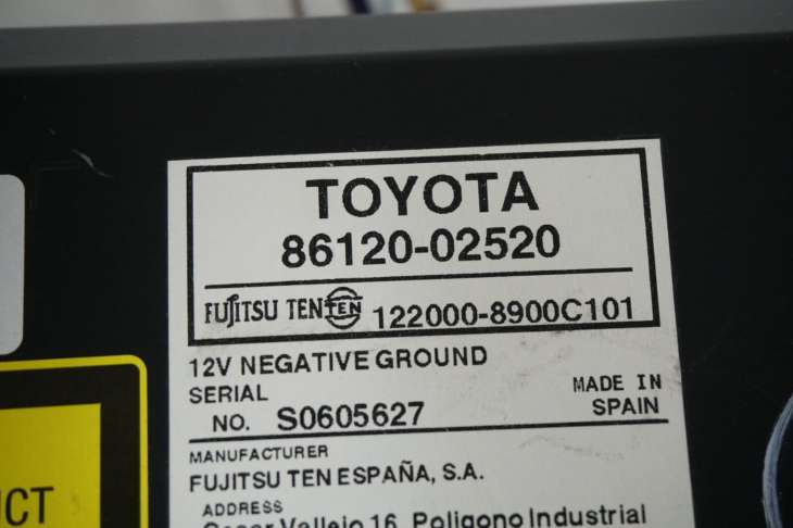 Toyota Auris I Radioodtwarzacz 86120-02520 - Image 4