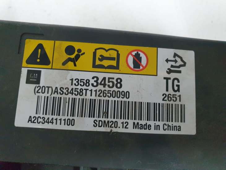 Chevrolet Spark M300 2010r Moduł Poduszek Powietrznych Sterownik Airbag 13583458 - obrazek 4
