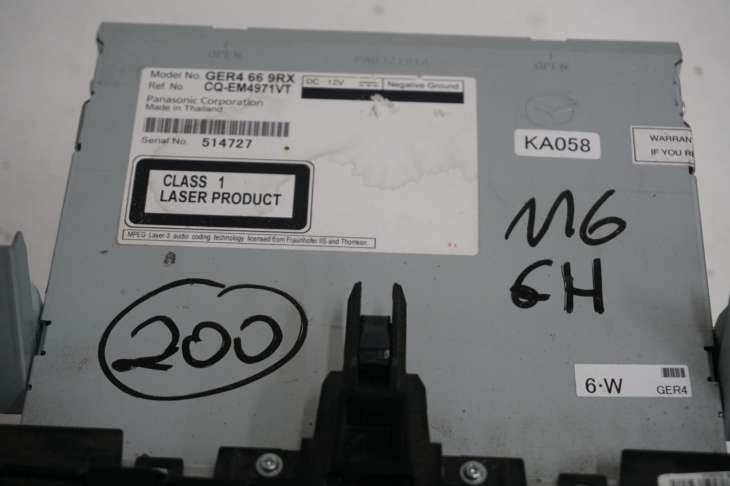 Mazda 6 Gh 2.0b Radioodtwarzacz Radio 6cd Mp3 Ger4669rx (NR 200) - Image 4