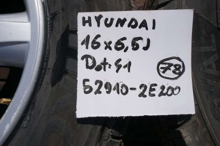 Hyundai Tucson Felgi 16 5x114.3 Et41 52910-2e200 - obrazek 2