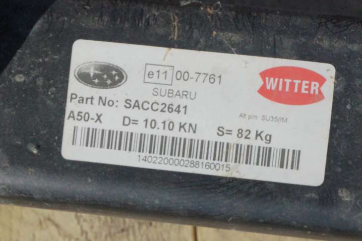 Subaru Outback IV 2010r Hak Holowniczy Witter Zfb3019 Sacc2641 - Image 7