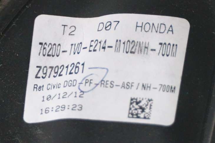 Honda CIVIc IX Lusterko Prawe Nh700m Uk - Image 7
