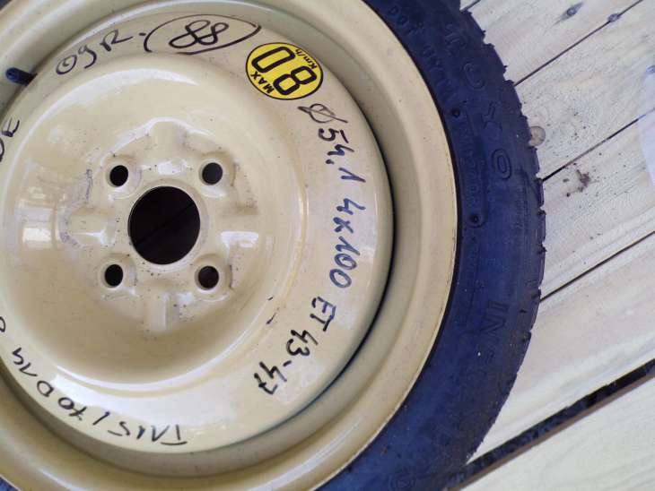 MAZDA 2 DE koło dojazdowe 14 T115/70D14 4X100 - obrazek 2