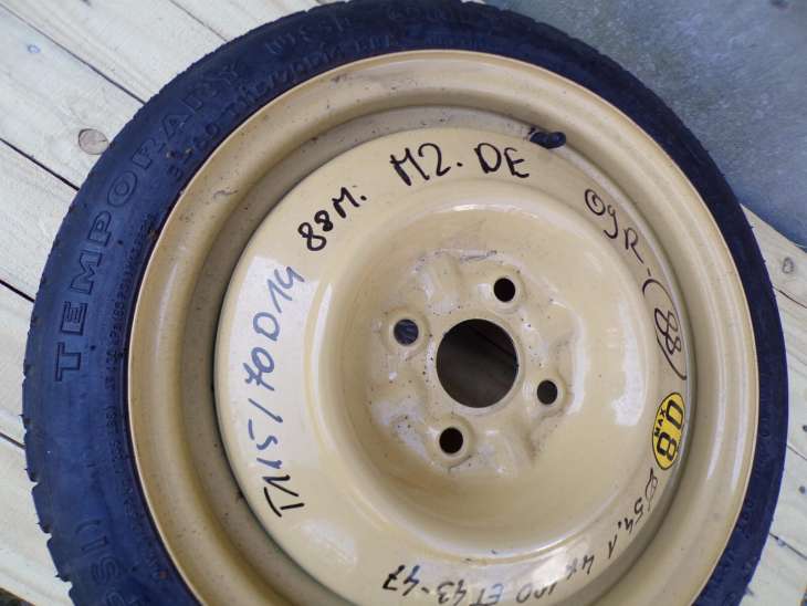 MAZDA 2 DE koło dojazdowe 14 T115/70D14 4X100 - obrazek 3