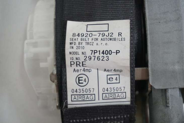 Suzuki Sx4 2011r Pas Bezpieczeństwa Prawy Przód 84940-79j2 Numer 121 - Image 3