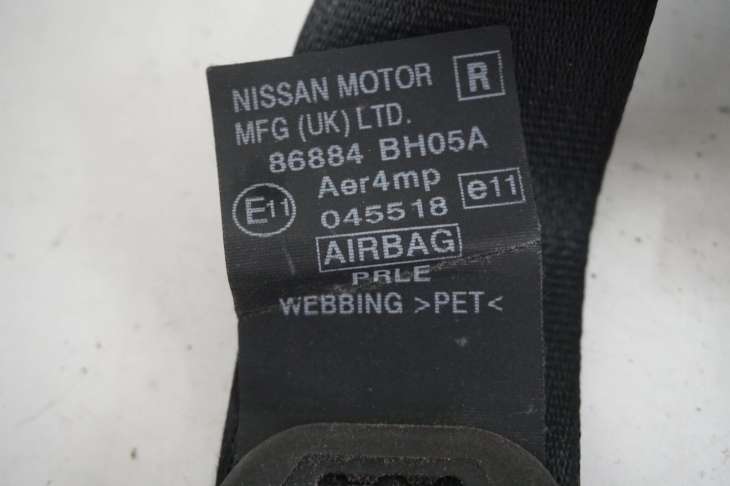 Nissan Note E11 Lift 2010r Pas Bezpieczeństwa Prawy Przód 86884 Bh05a Numer 114 - Image 3
