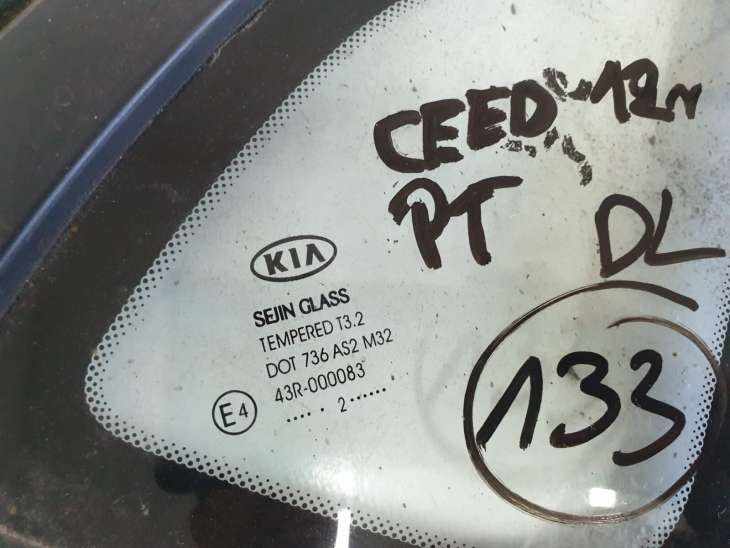 Kia Ceed II Hb 2012 Szyba Karoseryjna Prawa Tylna Tyl 87820-A2000 - Image 3