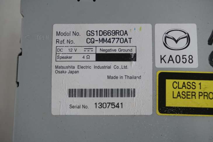 Mazda 6 Gh Radioodtwarzacz Gs1d669r0a - Image 3