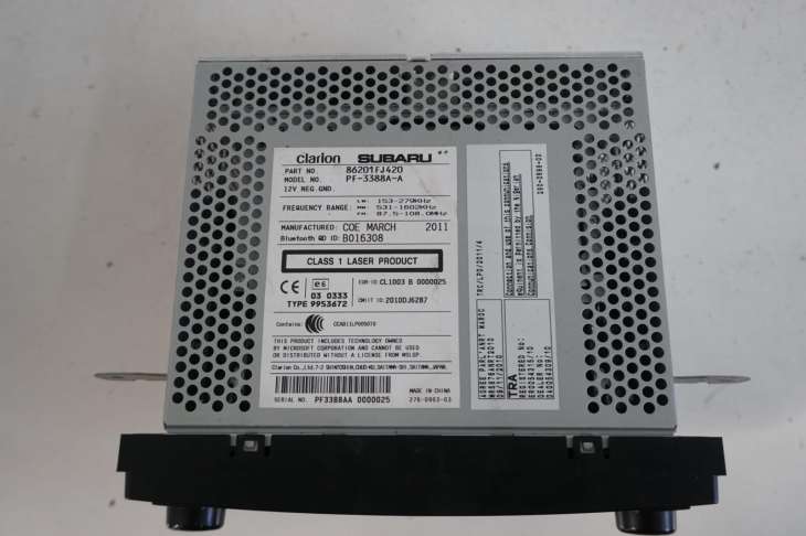 Subaru XV 2011r Radioodtwarzacz Cd/Dvd/Gps 86201fj420 - Image 2