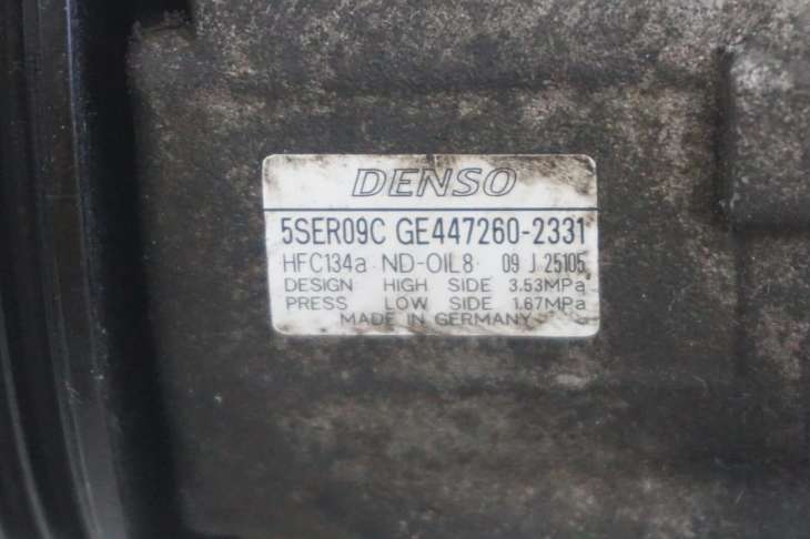 Toyota Yaris II Kompresor Klimatyzacji 447260-2331 5ser09c Nr.102 USZKODZONY NIESZCZELNY - Image 3