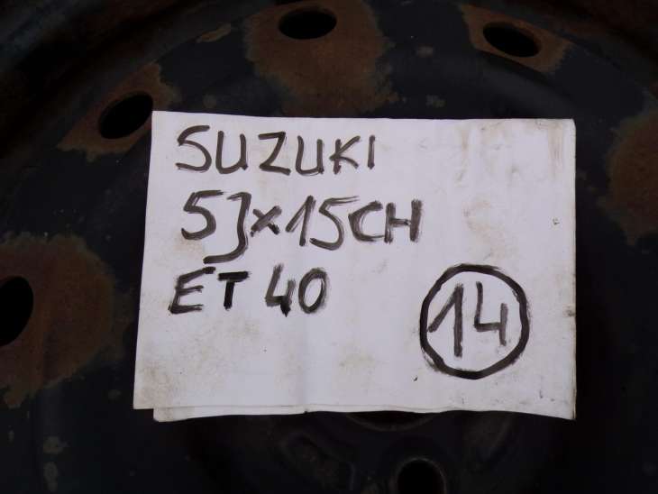 Suzuki Felgi 15 4x100 Et45 - Image 2