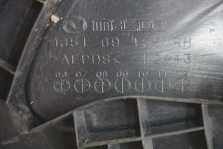 Mazda 2 Listwa Nakładka Na Błotnik Przedni Prawa D65169155 - Image 4
