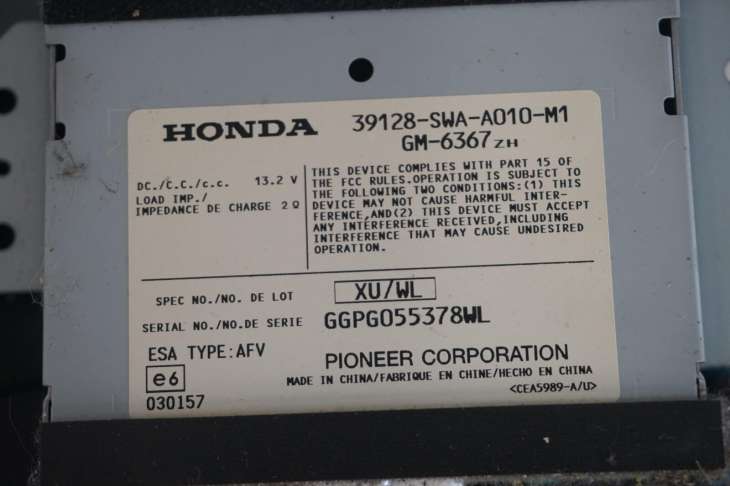 Honda Cr-V III Wzmacniacz Audio Subwoofer 39128-Swa-A010-M1 - obrazek 5