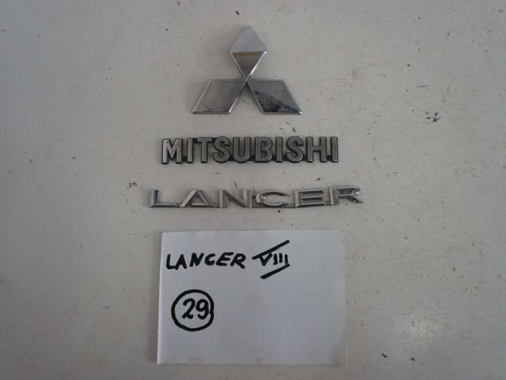 Mitsubishi Lancer X Emblemat Znaczek Napis Komplet 7415a182