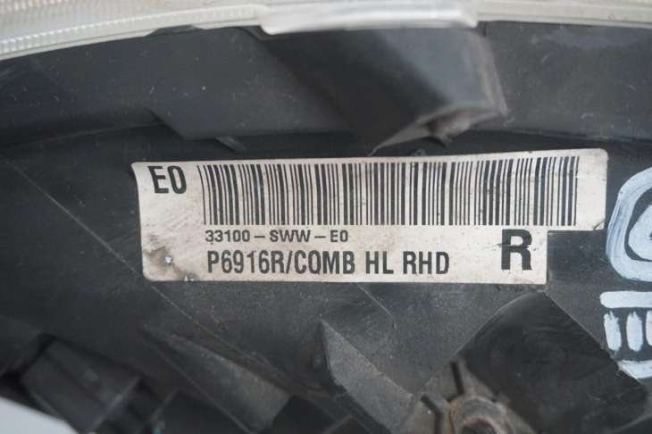 Honda Cr-V III Lampa Prawa Przednia 33100-Sww-E0 Uk Nr.30 - Image 7