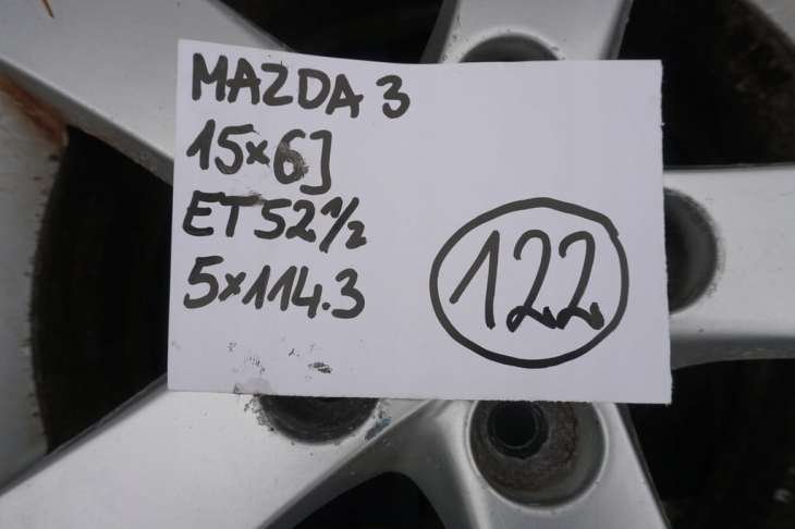 Mazda 3 Bl Felgi 15 5x114.3 Et52 - Image 2