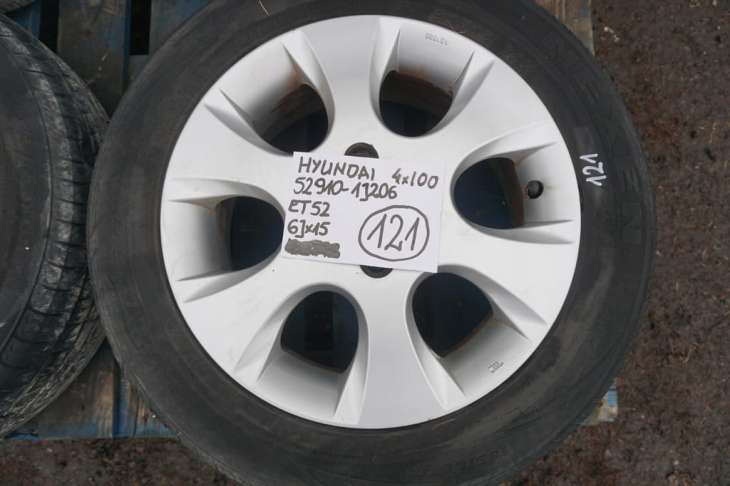 Hyundai I20 Felgi Aluminiowe 15 4x100 52910-1j206 Et52 52910-1j200 - obrazek 3