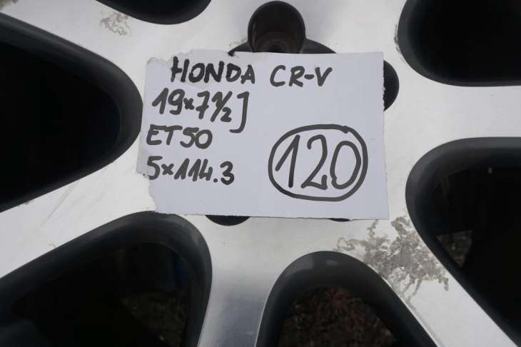 Honda Cr-V III Felgi 19 5x114.3 245/54r19 Et50 - obrazek 2