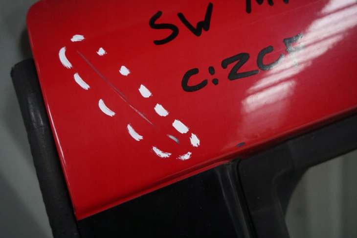 Suzuki Swift Mk6 III Drzwi Lewe Tylne Zcf Czerwone Szyba Nr.412 - Image 3