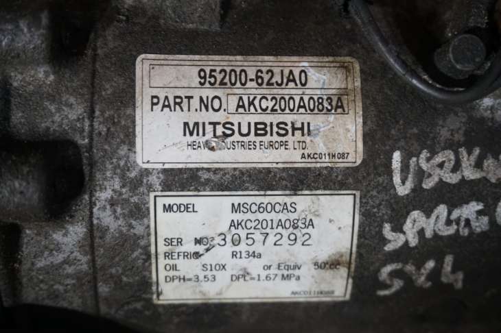 Suzuki Sx4 Sprężarka Kompresor Klimatyzacji 95200-62ja0 Nr.91 - Image 4