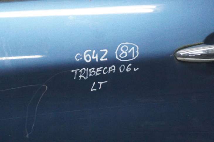 Subaru Tribeca B9 Drzwi Lewe Tylne 64z Niebieskie Szyba - Image 2