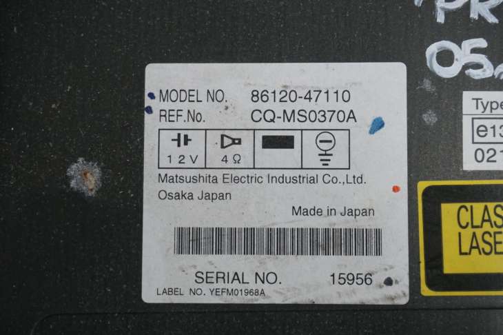 Toyota Prius II Radioodtwarzacz 86120-47110 - Image 3