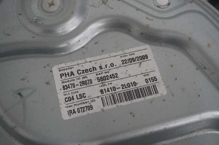 Hyundai I30 I Mechanizm Podnoszenia Szyby 83450-2r000 83470-2r070 - Image 3