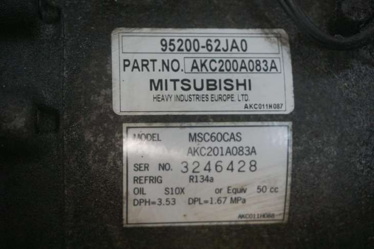 Suzuki Swift Mk6 1.6b Sprężarka Klimatyzacji 95200-62ja0 Nr69 - Image 4