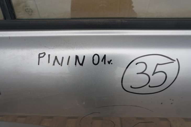 Mitsubishi Pajero Pinin Drzwi Prawe Tylne Srebrne 2000rok - Image 2