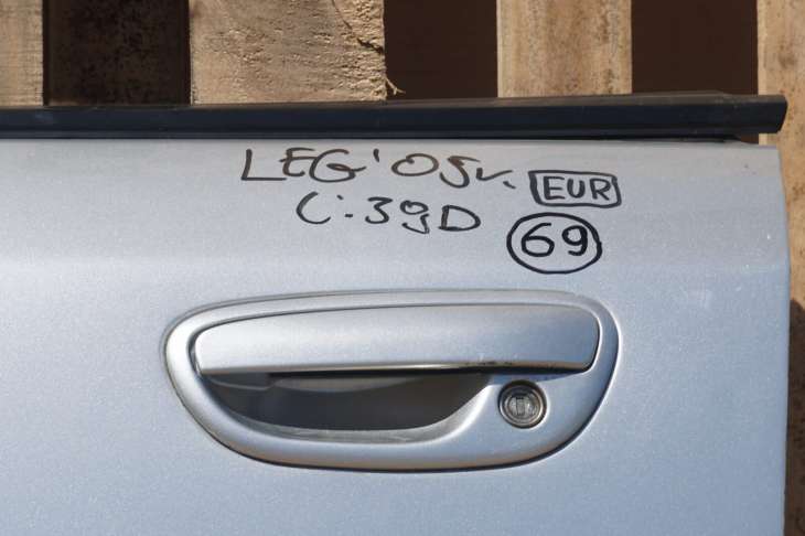 Subaru Legacy IV Drzwi Lewe Przednie 39d Srebrny 2004-2009rok - Image 2