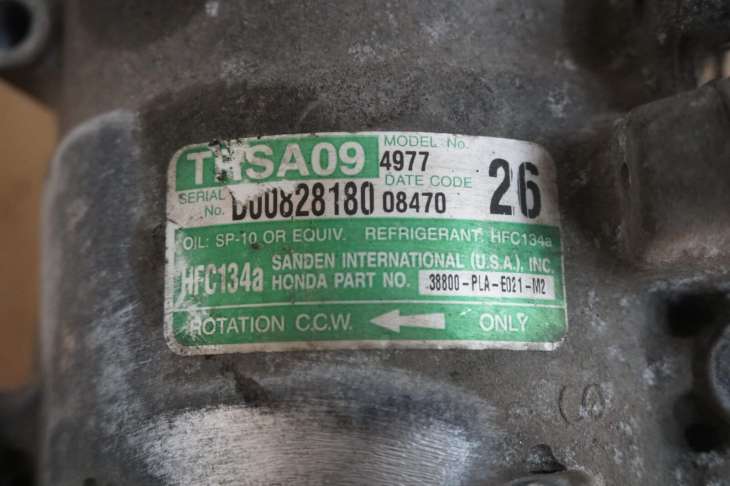 Honda CIVIc VII Sprężarka Kompresor Klimatyzacji Trsa09 38800-Pla-E021-M2 Nr.12 - Image 4
