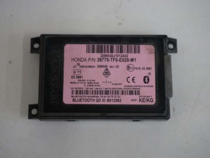 Honda Jazz III 2008-2015 Moduł Bluetooth 39770-Tf0-E020-M1 Nr. 95