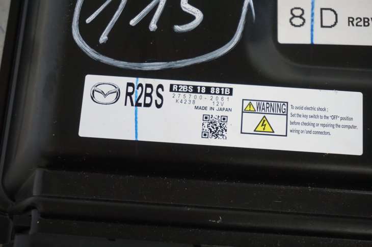 Mazda 3 Bl 2.2 Diesel Komputer Sterownik Silnika R2bs18881b 275700-2061 Nr.115 - Image 4