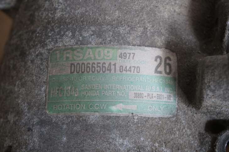 Honda CIVIc VII Sprężarka Kompresor Klimatyzacji Trsa09 38800-Pla-E021-M2 Nr.17 - Image 5