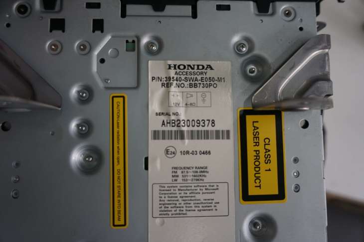 Honda Cr-V III 2008-2012r Radio Nawigacja NaVI 39540-Swa-E050-M1 - Image 5