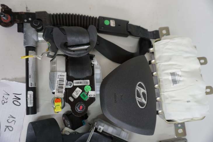 HYUNDAI I10 2015R 1.2 BENZYNA PODUSZKI POWIETRZNE ZESTAW AIRBAG PASY 95910-B9250 - Image 2