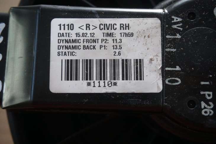 HONDA CIVIC IX WENTYLATOR NAGRZEWNICY 2013rok - Image 3