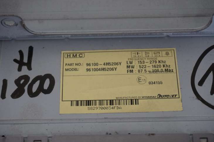 HYUNDAI I800 H1 RADIOODTWARZACZ CD 96100-4H5206Y - Image 5