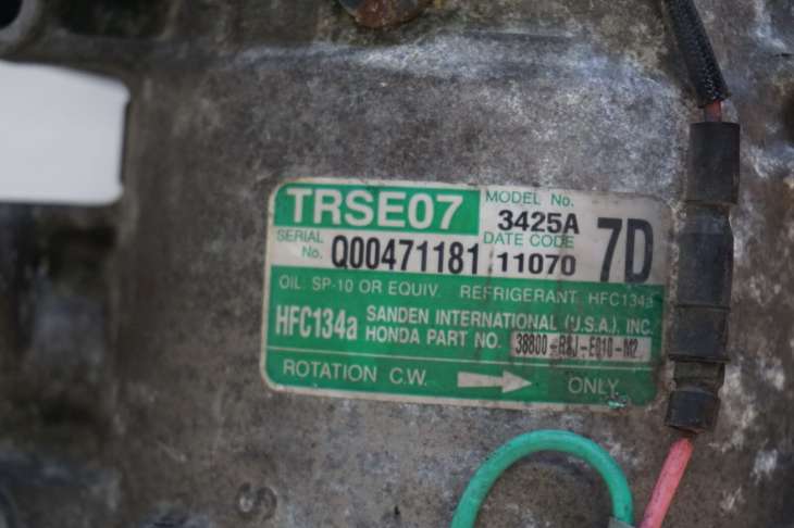 Honda Jazz III Sprężarka Kompresor Klimatyzacji 38800-Rsj-E010-M2 Trse07 - Image 4