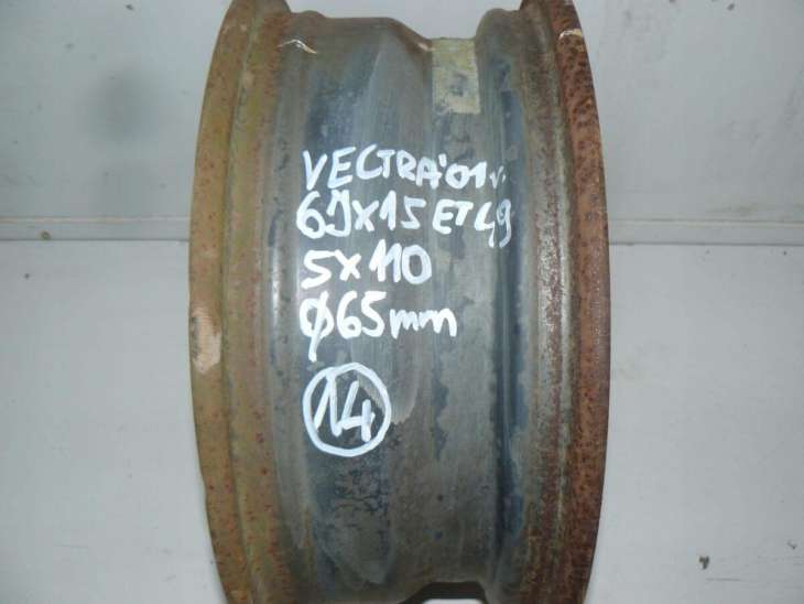 Opel Vectra Felga 15x6j 5x110 Et49 - Image 2