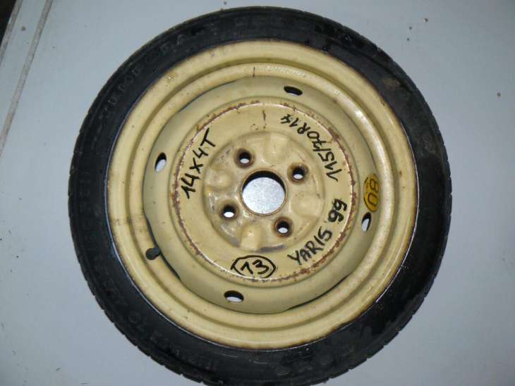 Toyota Yaris 99r Koło Dojazdowe 115/70r14 4x100