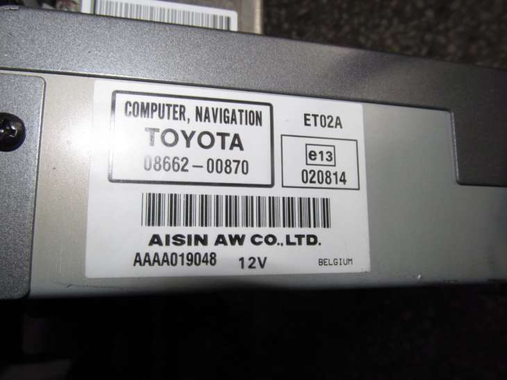 Toyota Avensis T25 Dvd NaVIgation 08662-00870 - Image 2