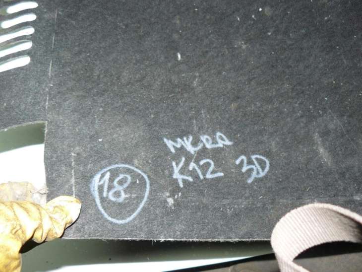 Nissan Micra K12 3d 2005r Wykładzina Bagażnika - Image 2