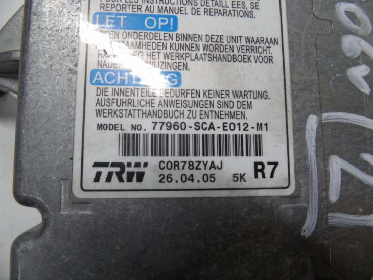 Honda Cr-V II 2006r Sensor Poduszek 77960-Sca-E012-M1 - Image 2