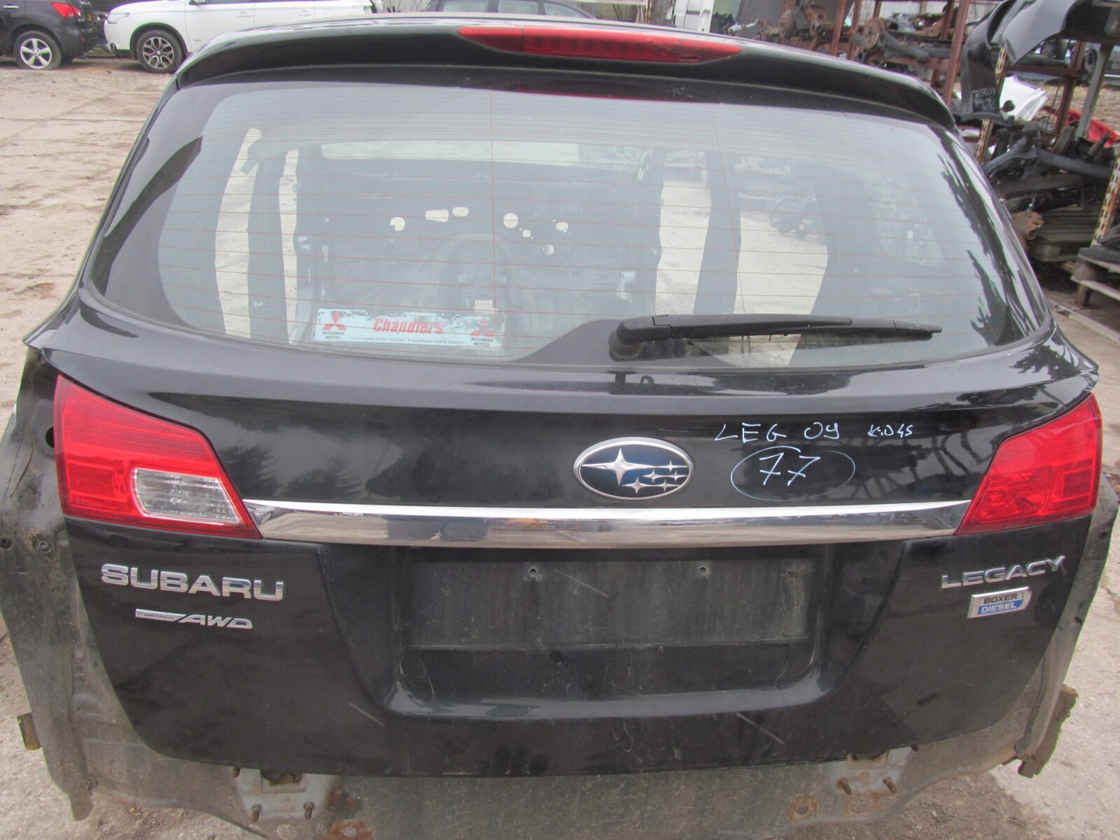 Subaru Legacy V 2010r Klapa Szyba Bagażnika D4s 60809aj0109p ; 63011aj020